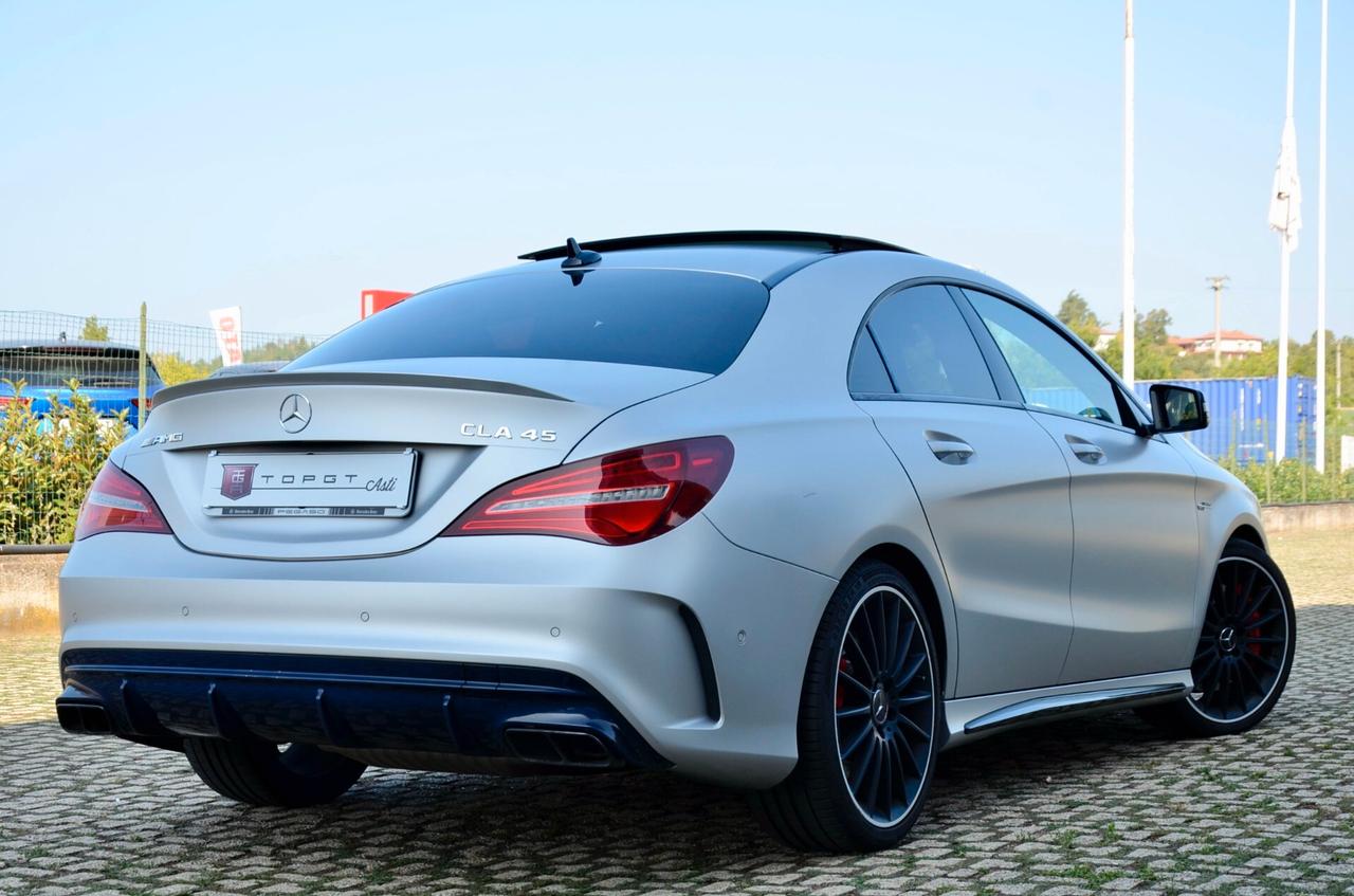 MERCEDES-BENZ CLA AMG 45 4MATIC 381cv AUTO, UFF ITALIANA, EURO 6B, TETTO, NIGHT PACK, SCARICO PERFORMANCE, PERMUTE