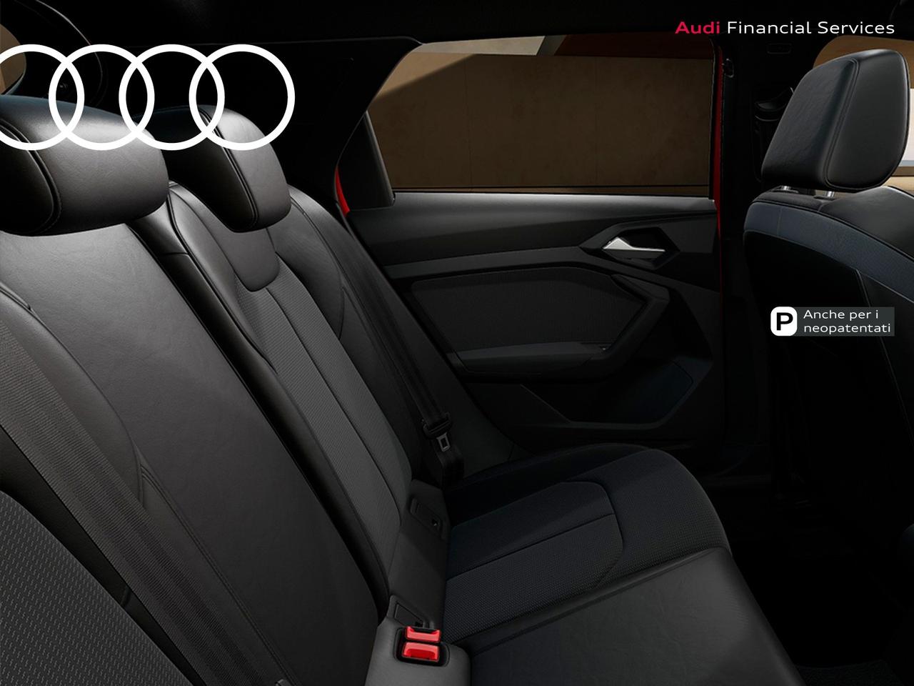 Audi A1 sportback 30 1.0 tfsi identity black 116cv s-tronic