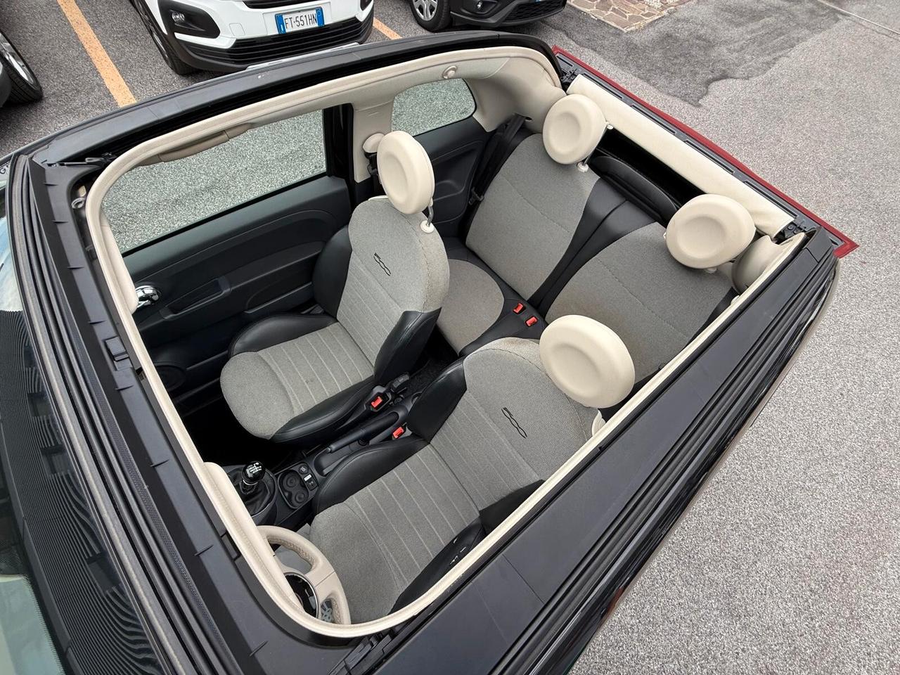 Fiat 500 Cabrio 0.9 TwinAir Turbo Lounge *Capote Rossa*