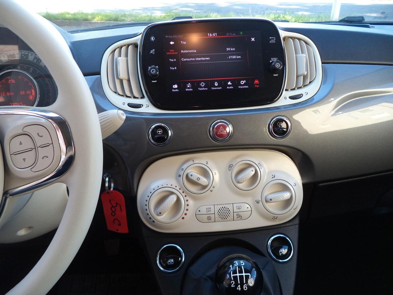 Fiat 500 C 1.0 Hybrid Lounge OK NEOPATENTATI