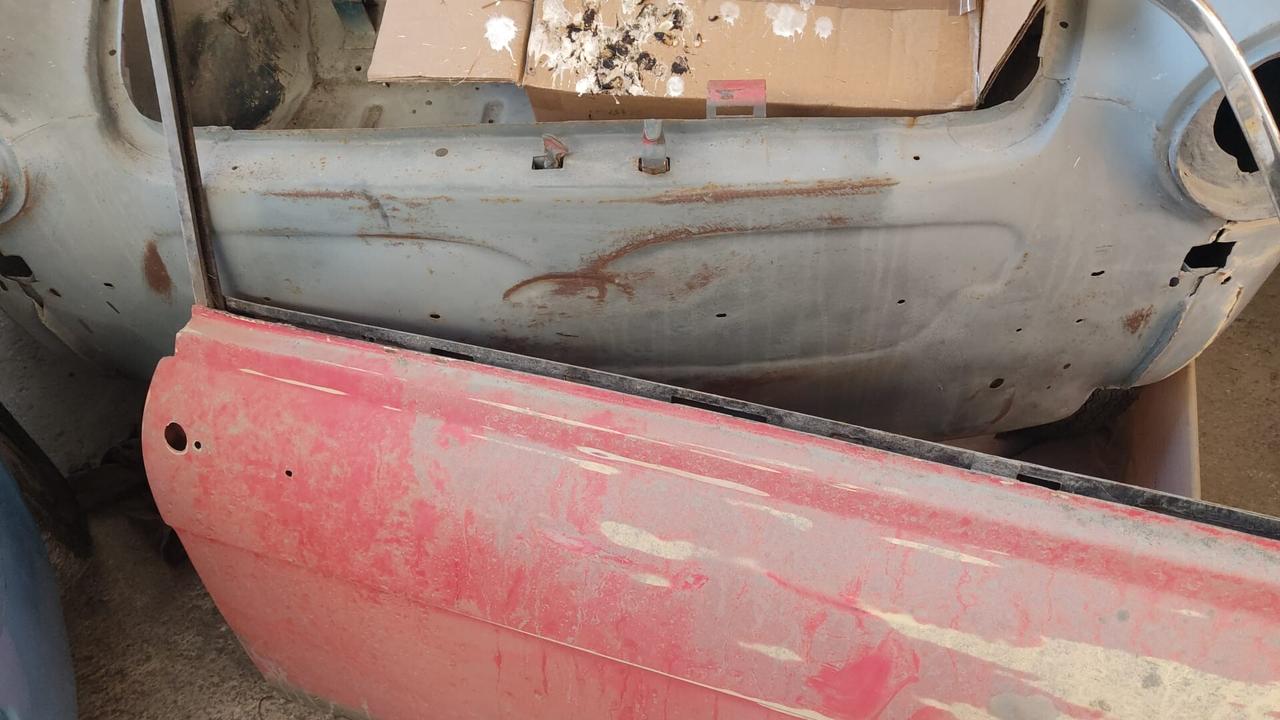fiat bianchina del 66 in fase di restauro