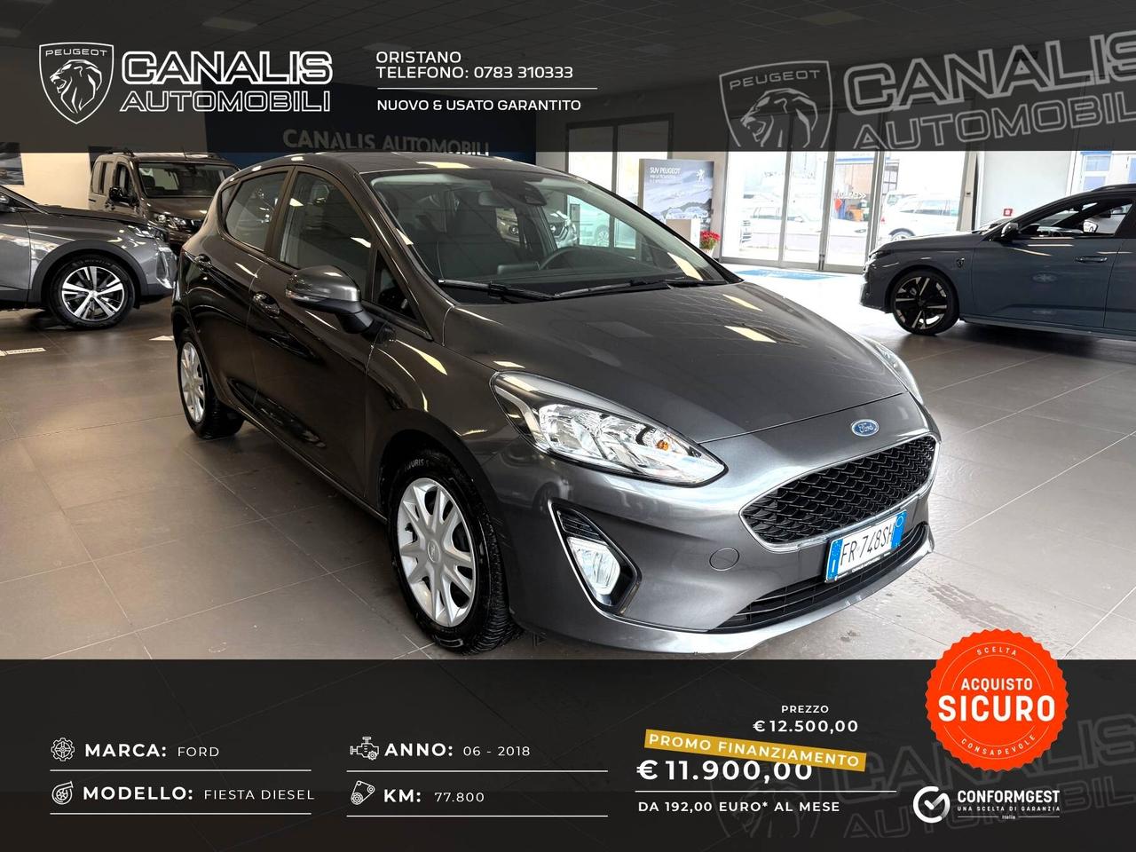 Ford Fiesta 1.5 TDCi 85 cv 5 porte Plus - 2018 - AZIENDALE