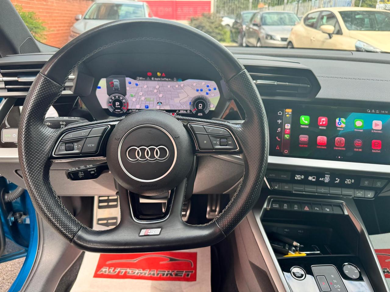 Audi A3 Sportback 35 1.5 tfsi S-line 150cv s-tronic TETTO