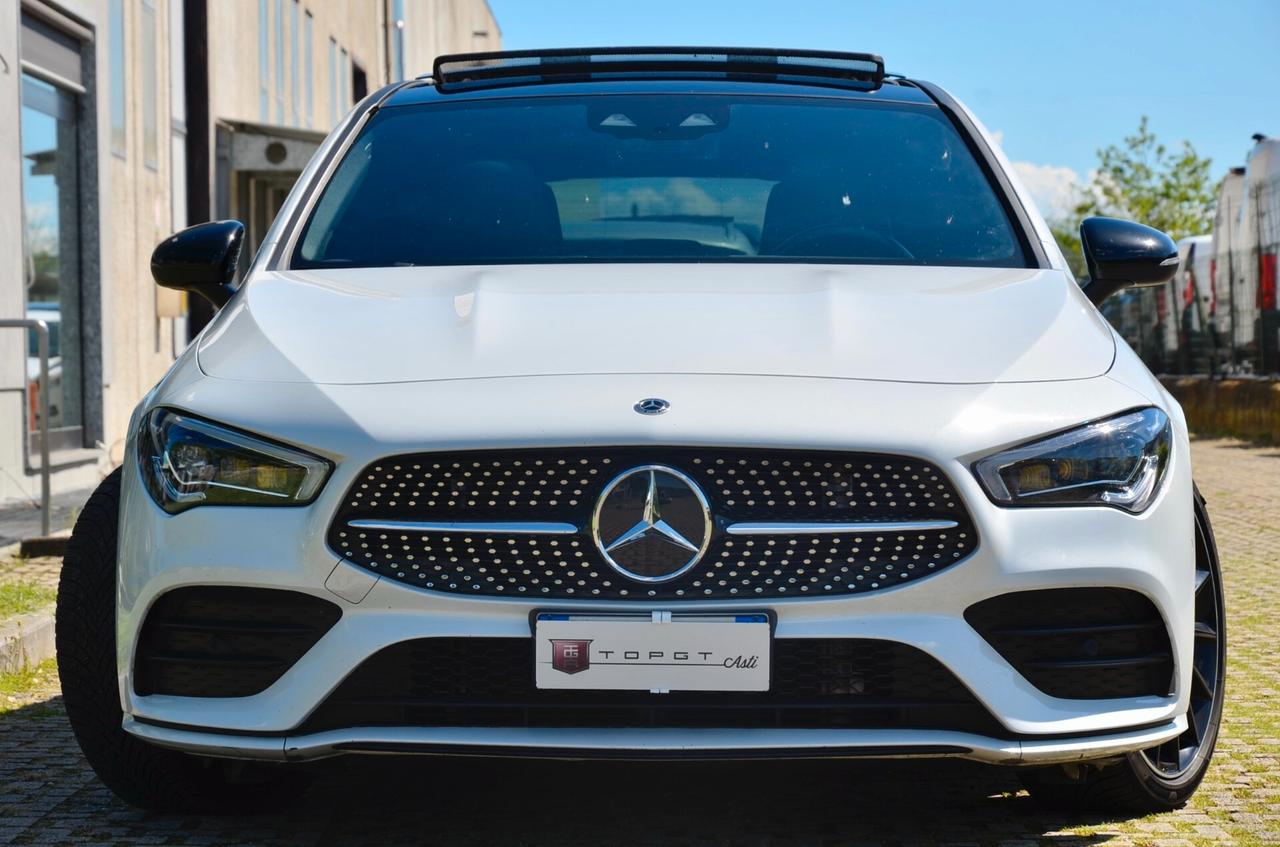 MERCEDES-BENZ CLA 200d SHOOTING BRAKE NIGHT EDITION AMG LINE 150cv AUTO, GARANZIA UFF MERCEDES, UNICOPROP, SERVICE MERCEDES, TETTO, 19", PERMUTE