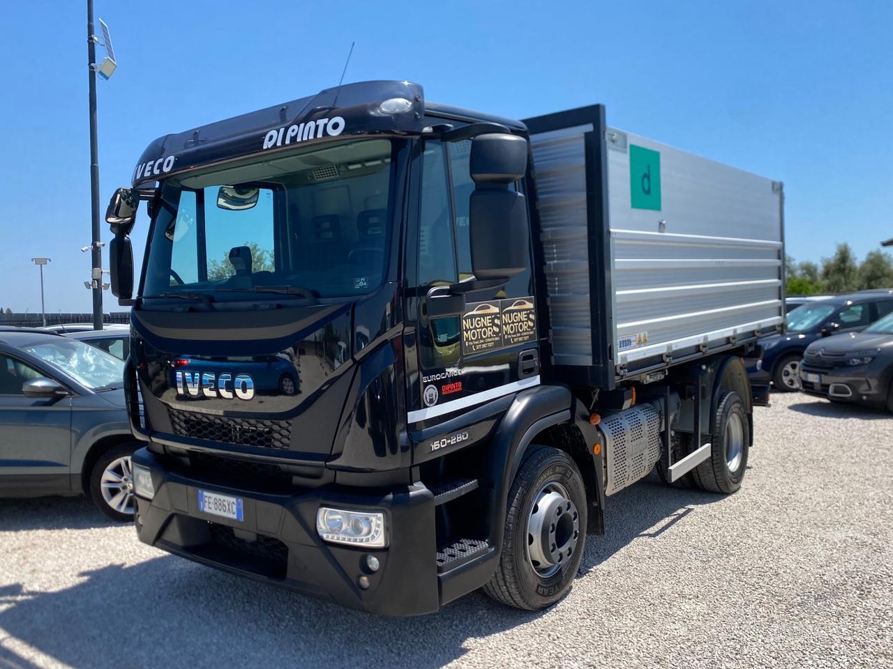 IVECO 160-280 E EURO CARCO RIBALTABILE TRILATERALE TETTO GEMELLATO SOVRASPONDATO IVA
