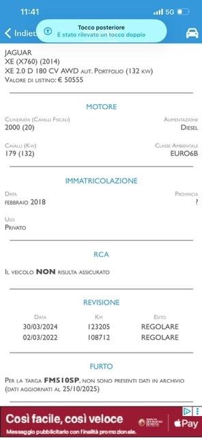 Jaguar XE 2.0 D 180 CV AWD aut. R-Sport