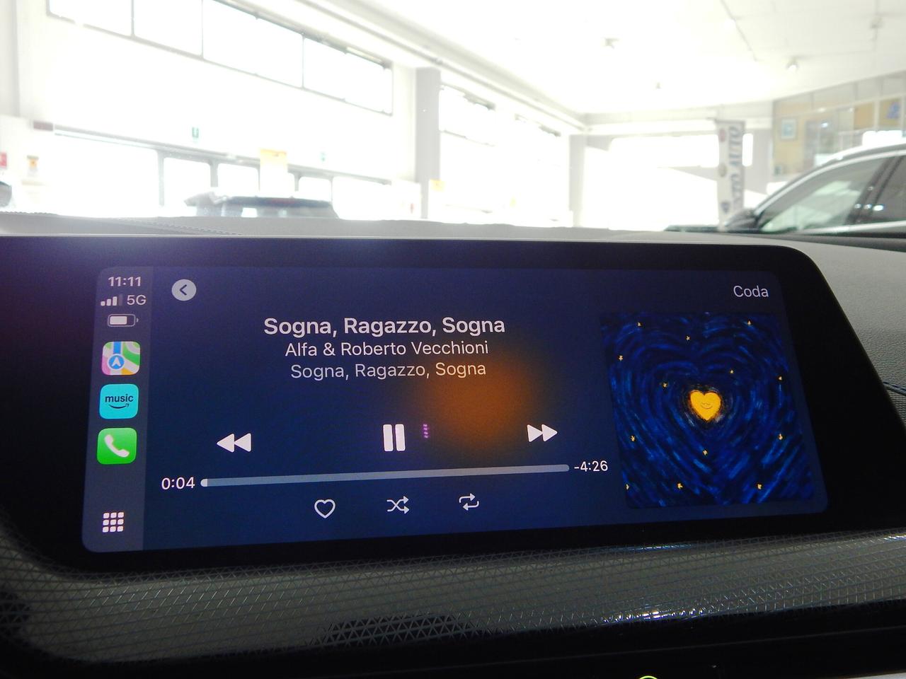 BMW 116 d Msport 5p Aut. TETTO-NAVI-PELLE-PARK-LED-CARPLAY