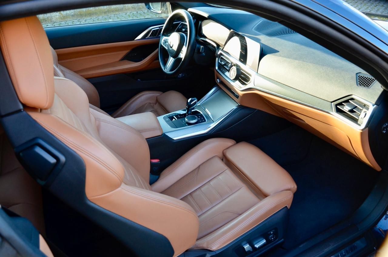 BMW 420d COUPE MHEV 48V MSPORT 190cv AUTO, UNICOPROPRIETARIO, SERVICE UFF BMW, UFF ITALIANA, EURO 6D, 19", NAVI, RETROCAMERA, PERMUTE