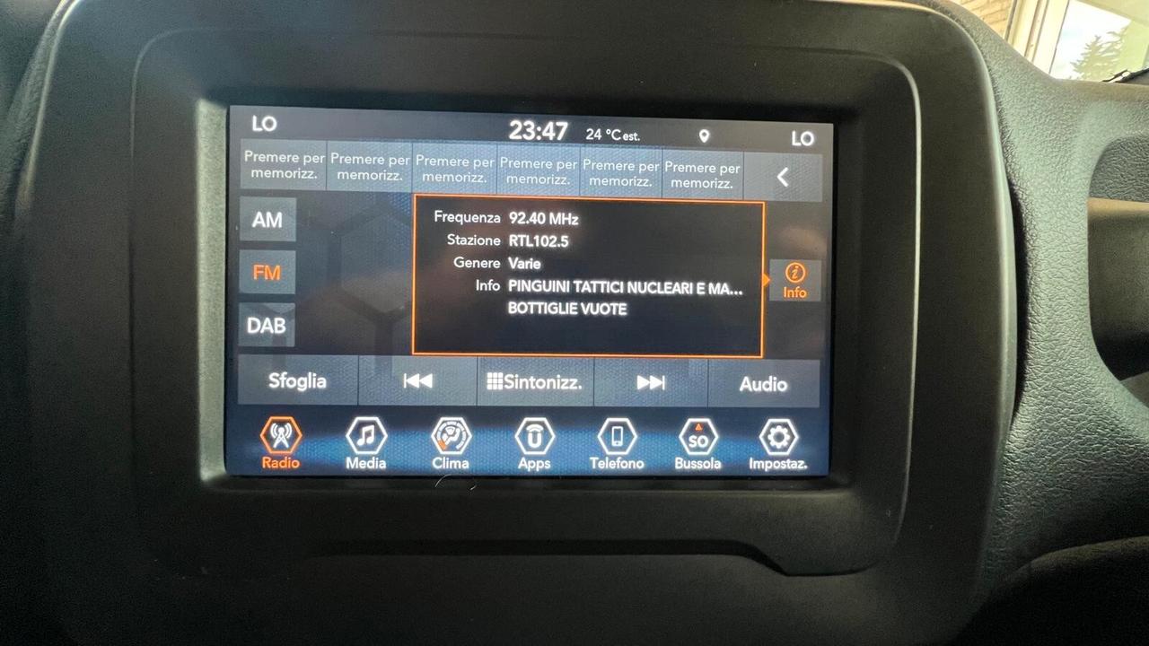 Jeep Renegade 1.0 120CV Limited*PREZZO REALE*AZIENDALE NAVI UNIPRO