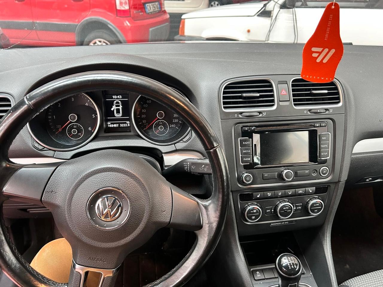 VOLKSWAGEN GOLF CABRIO serie 6 BLUEMOTION LED Diesel 2.0 CV 140 Km 168.487 garanzia 12 mesi
