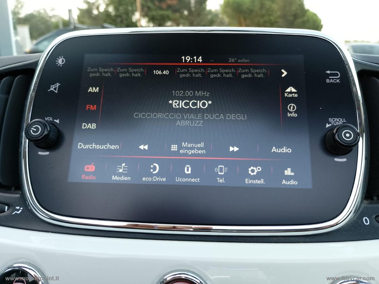 FIAT 500 C 1.2 Lounge SOLO KM 74000