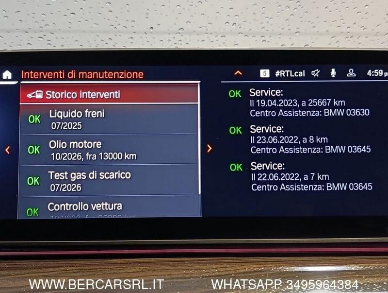 BMW Serie 5 520d 48V xDrive Touring Luxury*SEDILI RISC*TELECAMERA*CAMBIO AL VOLANTE*