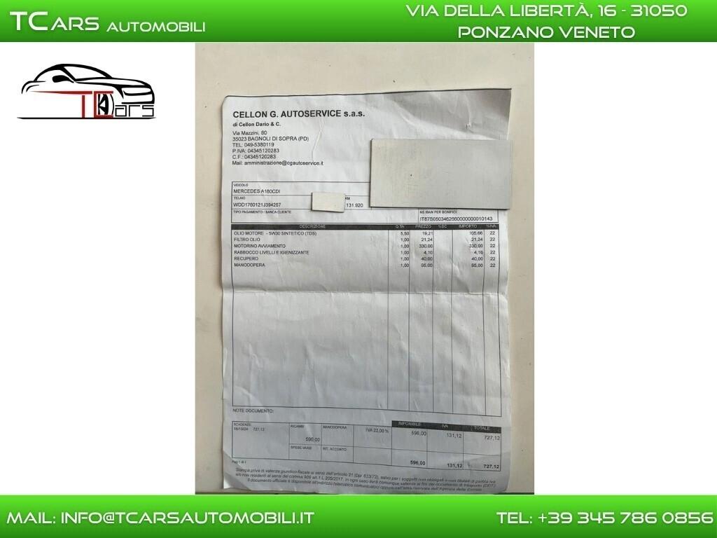 MERCEDES A180 AUTOMATICA - NAVI - EURO 6B