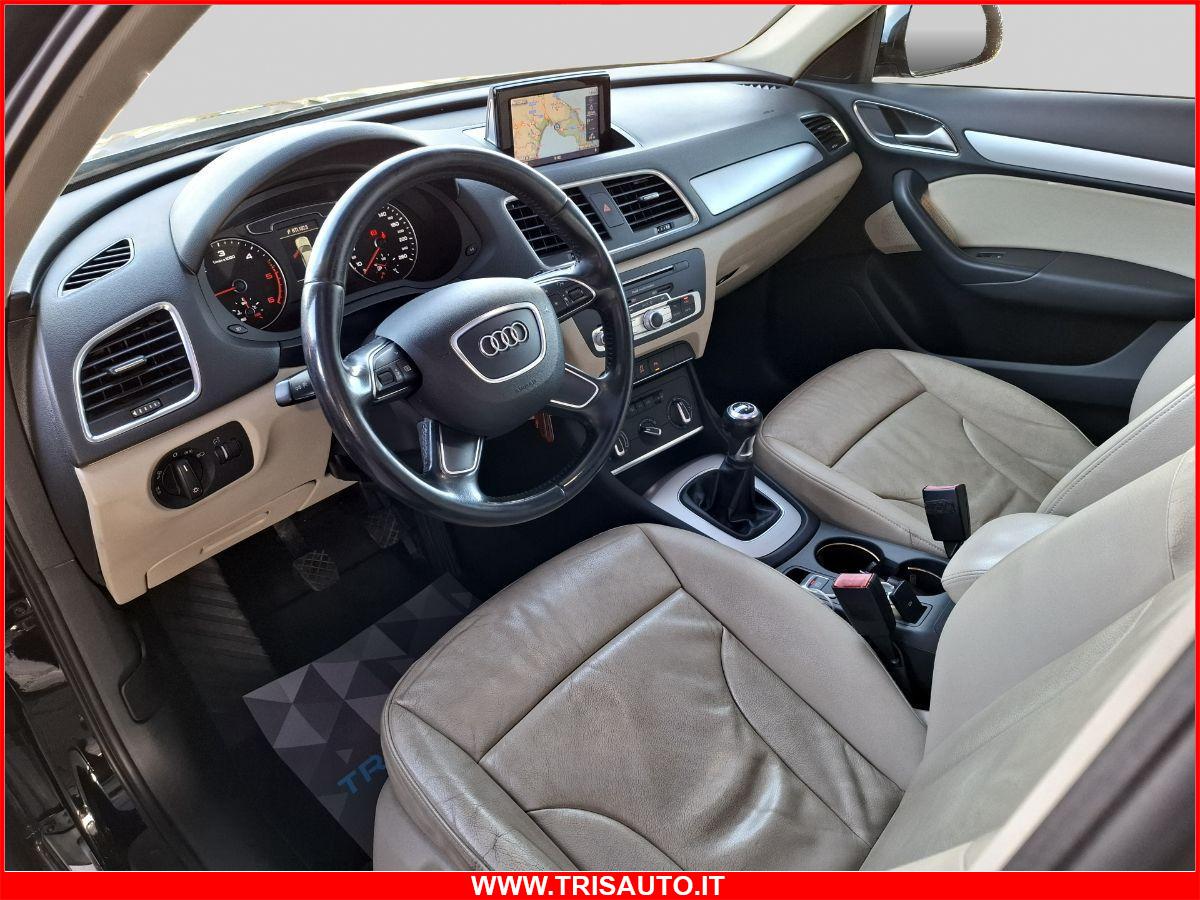 AUDI Q3 2.0 Tdi (TETTO PANORAMICO+BIXENO+PELLE+NAVI)