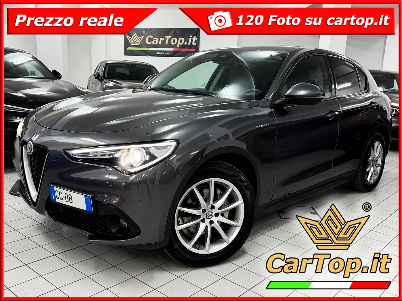 Alfa Romeo Stelvio 2.2 TD 190 CV EXECUTIVE Q4 RUOTINO GOMME NUOVE PIRELLI