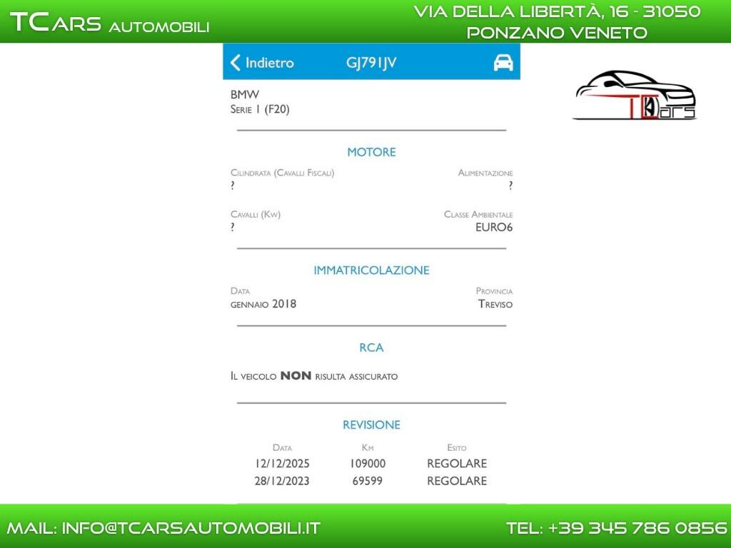 BMW 118 -NEOPATENTE-GARANZIA 3 ANNI TOP