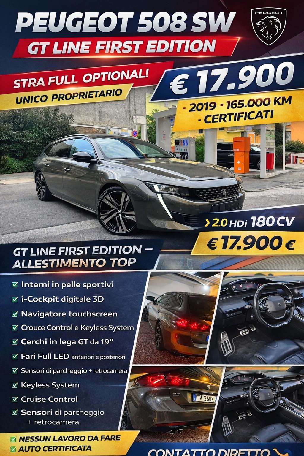 Peugeot 508 BlueHDi 180 EAT8 SW First Edition GT LINE
