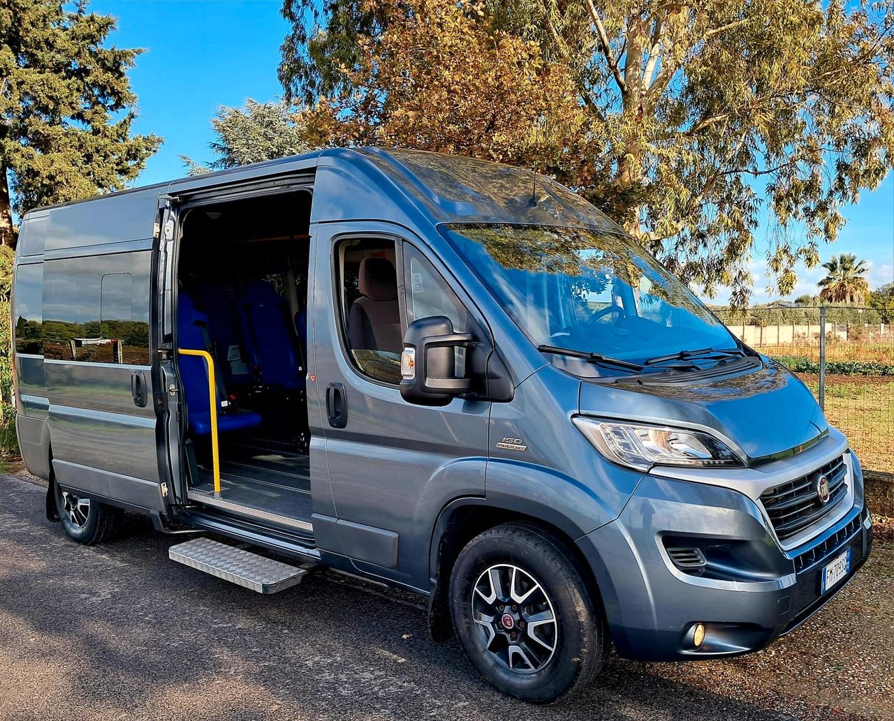 Fiat Ducato Maxi 9 POSTI TRASPORTO DISABILI 5 CARROZZINE PEDANA ELETTROIDRAULICA