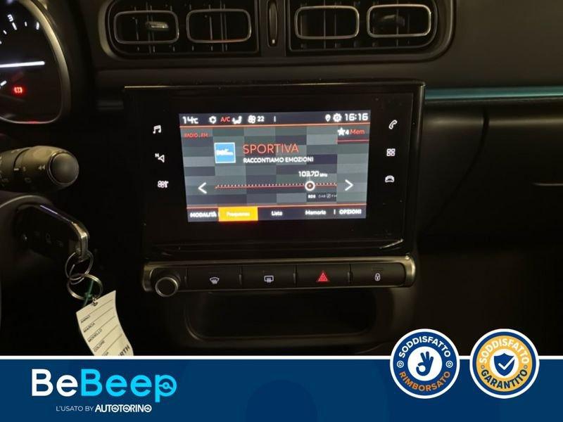 Citroën C3 1.2 PURETECH SHINE S&S 83CV NEOPATENTATI MY20