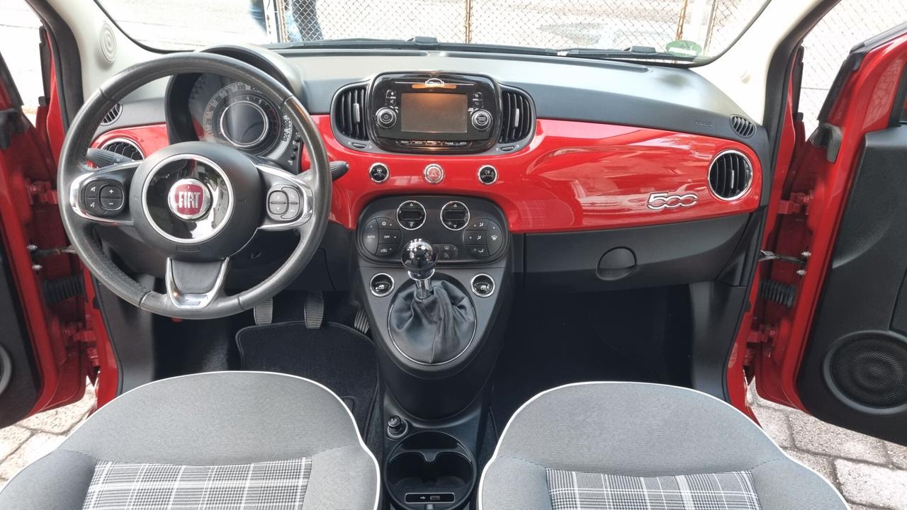 Fiat 500 1.2 Lounge 69 cv anno 2018 km 62000