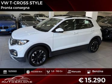Volkswagen T-Cross 1.0 TSI 110 CV Style FINANZIABILE
