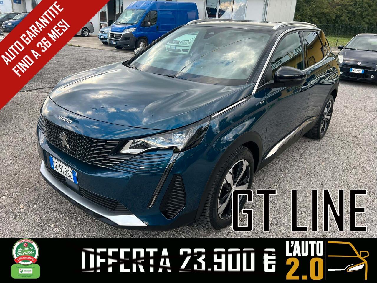 Peugeot 3008 BlueHDi 130 S&S EAT8 GT Line FULL NEOPATENTATI