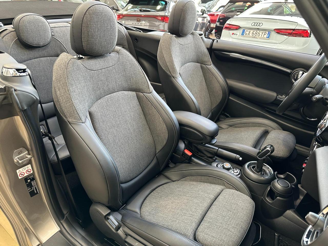 Mini Cabrio Cooper D Hype 1.5 Auto-LED-17"-Telecamera-Carplay-Pack Luci