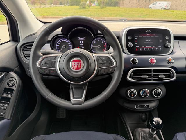 FIAT 500X 1.3 MJET 95CV CLUB+NAVI CARPLAY+CERCHI+PELLETEX