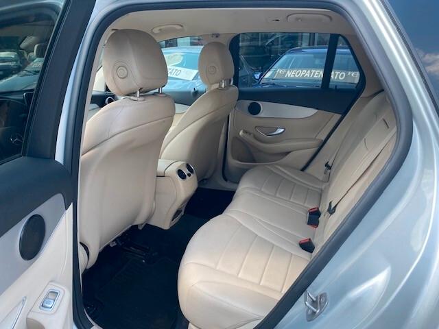 MERCEDES BENZ GLC 250 D 4MATIC EXCLUSIVE 204 CV IVA ESPOSTA 24 MESI GARANZIA