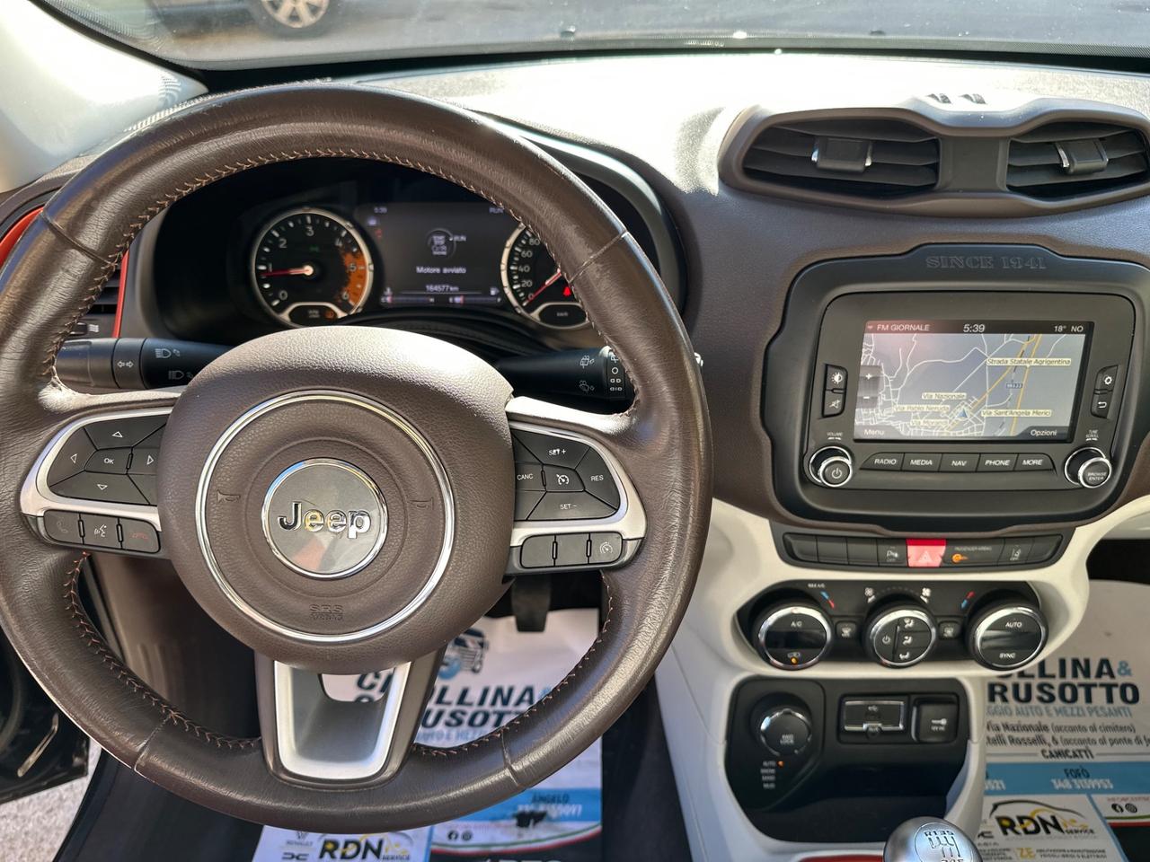 Jeep Renegade 2.0 Mjt 140CV 4WD Limited 8/2015 KM 164554 CERT 1PROP