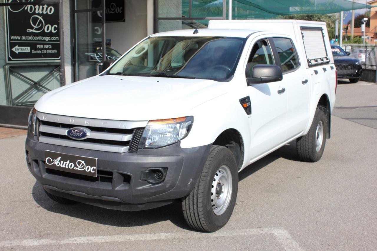 FORD RANGER 2.2 TDCI DOUBLE CAB XL HARD TOP CON TAPPARELLE LATERALI