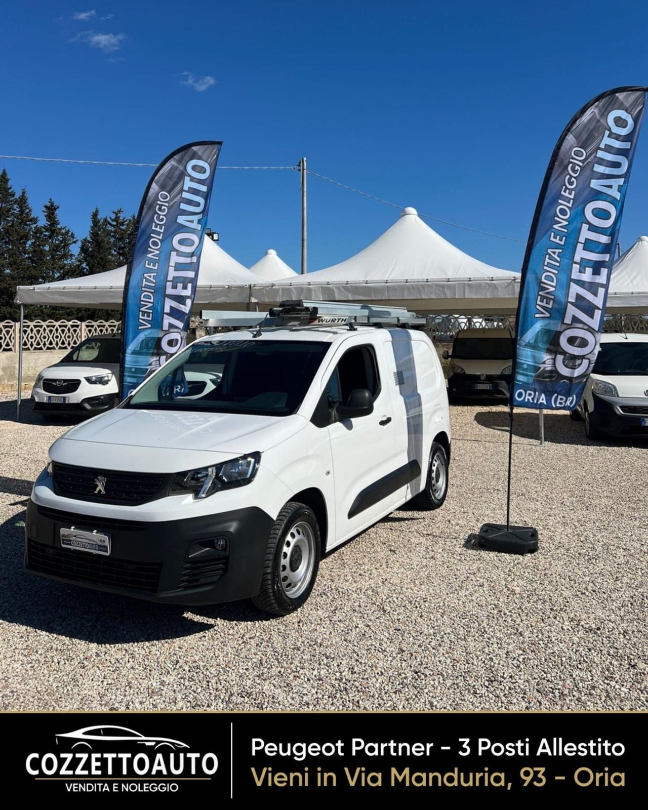 Peugeot Partner 3 posti Allestito passo corto