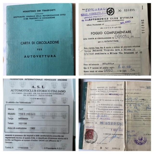 Fiat 1100 berlina - ASI - Unico Proprietario
