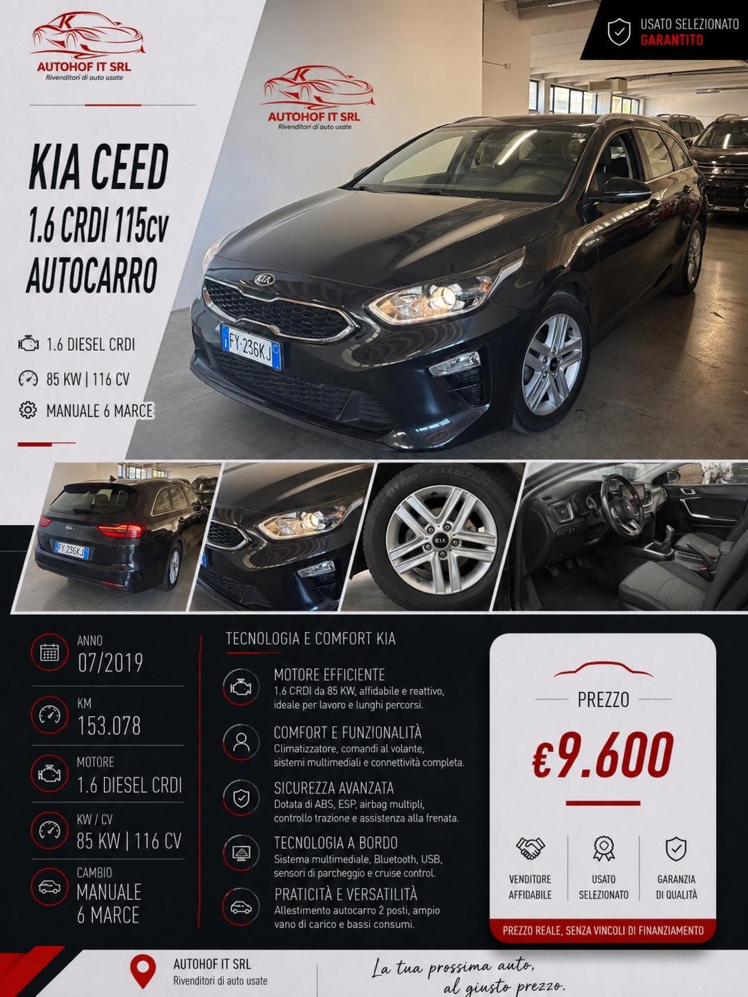 Kia Ceed 1.6 CRDi SW |AUTOCARRO IVATA|