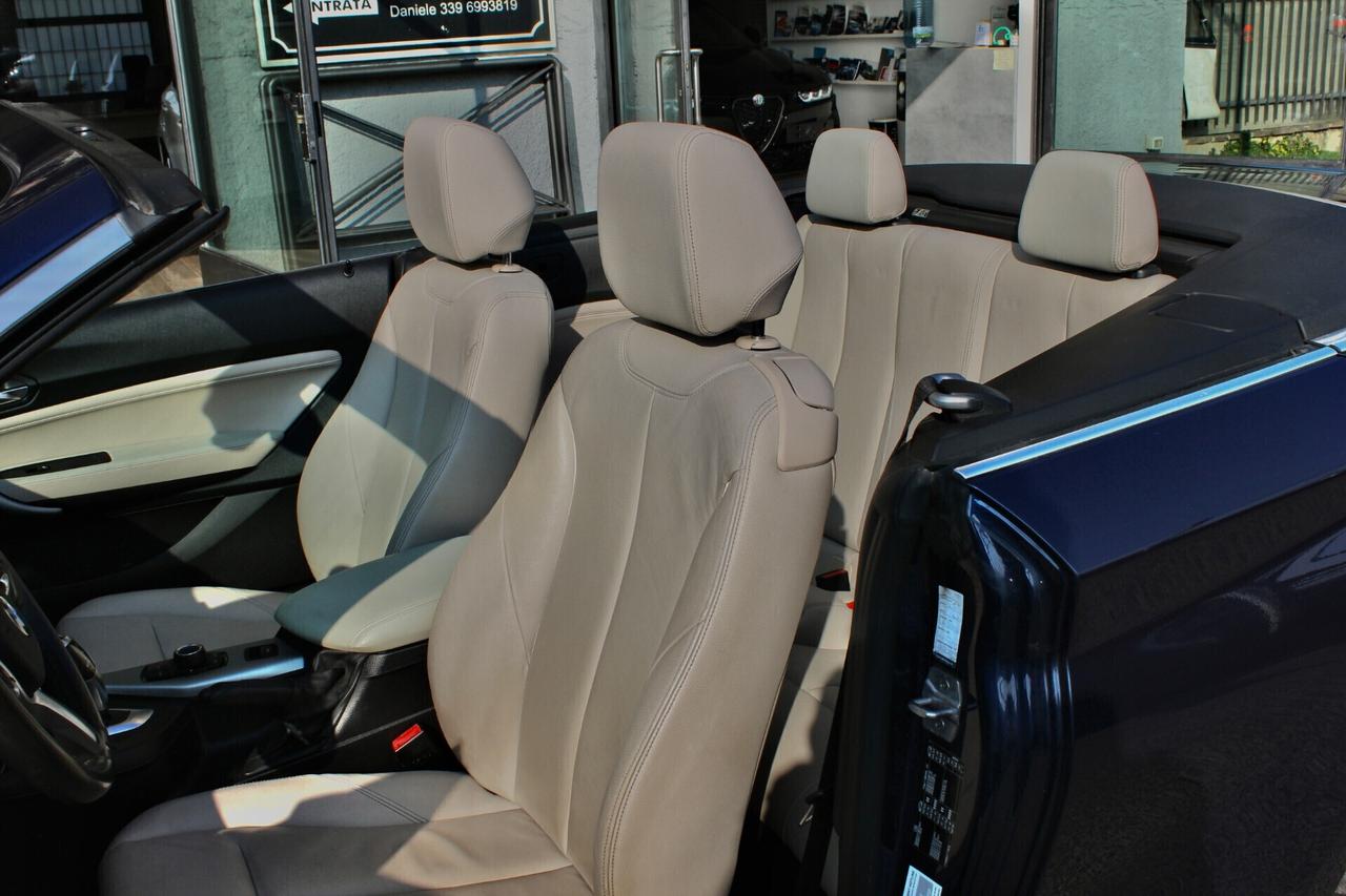 Bmw 220 d CABRIO LUXURY STEPTRONIC SPORT SENSORI ANT/POST