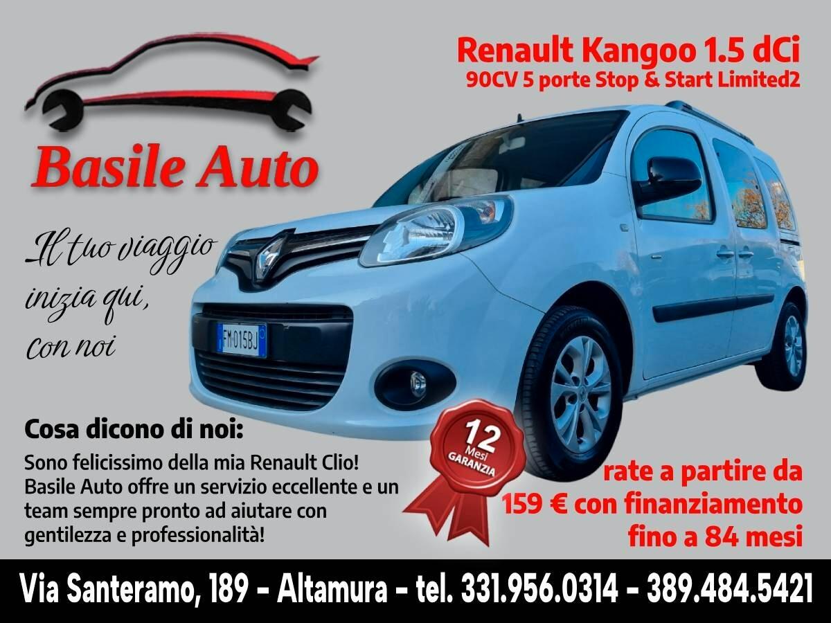 Renault Kangoo 1.5 dCi 90CV 5 porte Stop & Start Limited2 PREZZO IVA ESCLUSA