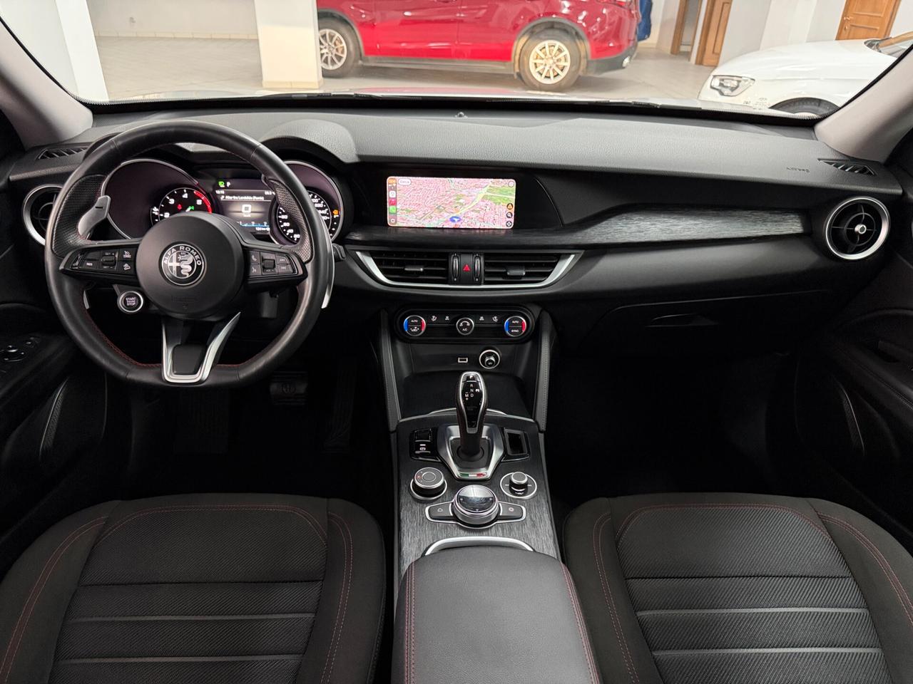 Alfa Romeo Stelvio 2.2 TD 160 CV ROSSO EDIZIONE CERCHI 19" PADDLE PINZE ROSSE RETROCAMERA DISTRIBUZIONE ESEGUITA FRENI