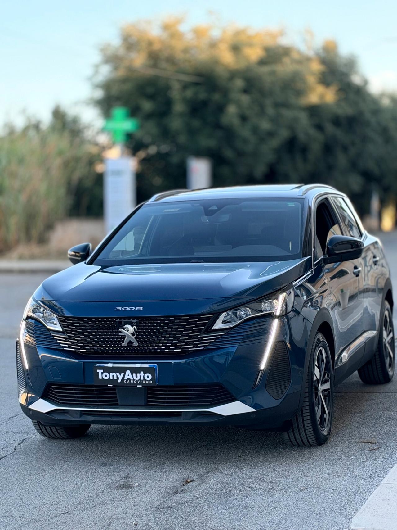Peugeot 3008 1.5 bluehdi GT S con TETTO APRIBILE,VIRTUAL COCKPIT,APPLE CARPLAY,TELECAMERA 360,INTERNI ALCANTARA/P
