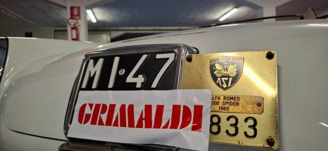 ALFA ROMEO 2000 SPIDER TOURING**ITALIANA DA SEMPRE-TARGHE MILANO