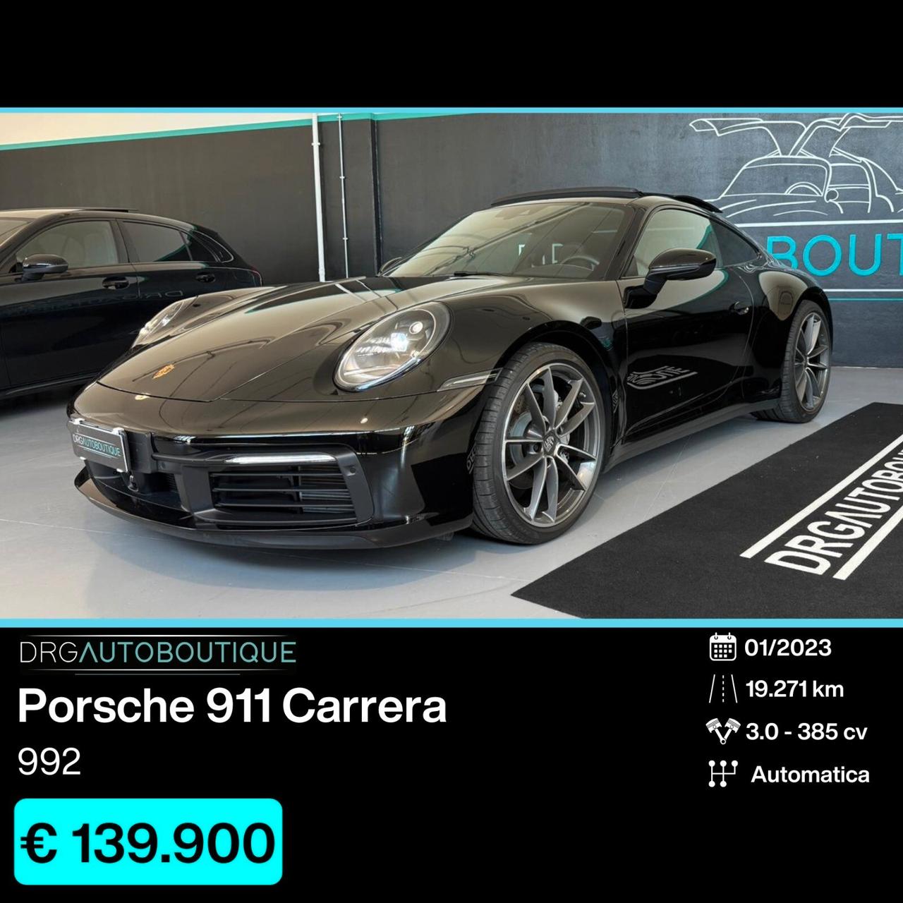 Porsche 911 992 Carrera IVA ESP+TETTO+BURM+CHRONO