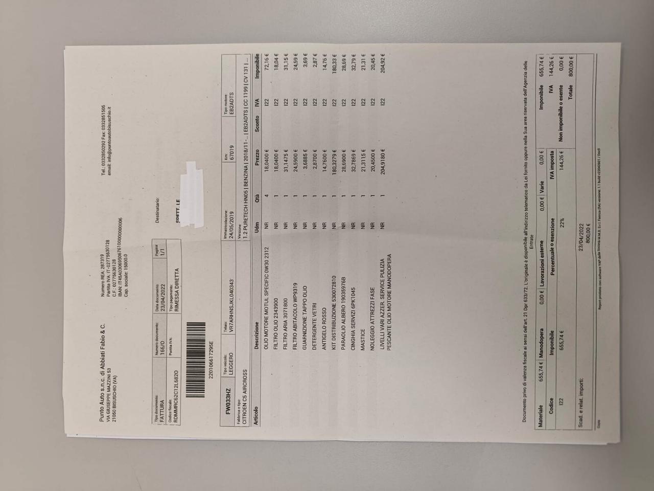 Citroen C5 Aircross PureTech 130 *CINGHIA-OK*TAGLIANDI CERTIFIC*