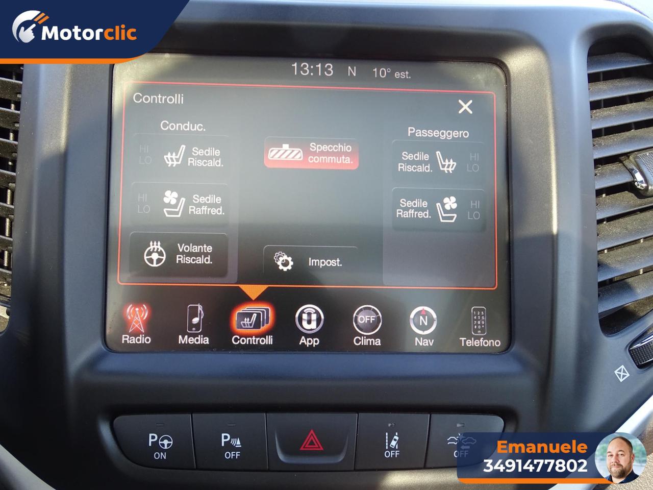 Jeep Cherokee 2.2 mjt II Overland 4wd active drive I 200cv auto