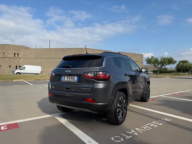 JEEP Compass 190CV 4XE LIMITED+PHEV+18''+RCAM+2PDC+PELLE