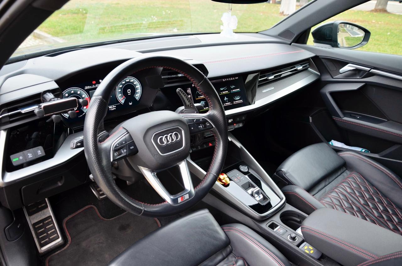 AUDI S3 SPB 2.0 TFSI QUATTRO 310cv S-TRONIC, GARANZIA AUDI 1/28, SERVICE AUDI, UFF ITALIANA, EURO 6D, MATRIX, BANG&OLUFSEN, DYNAMIC PACK, SCARICO, RETROCAMERA, PERMUTE