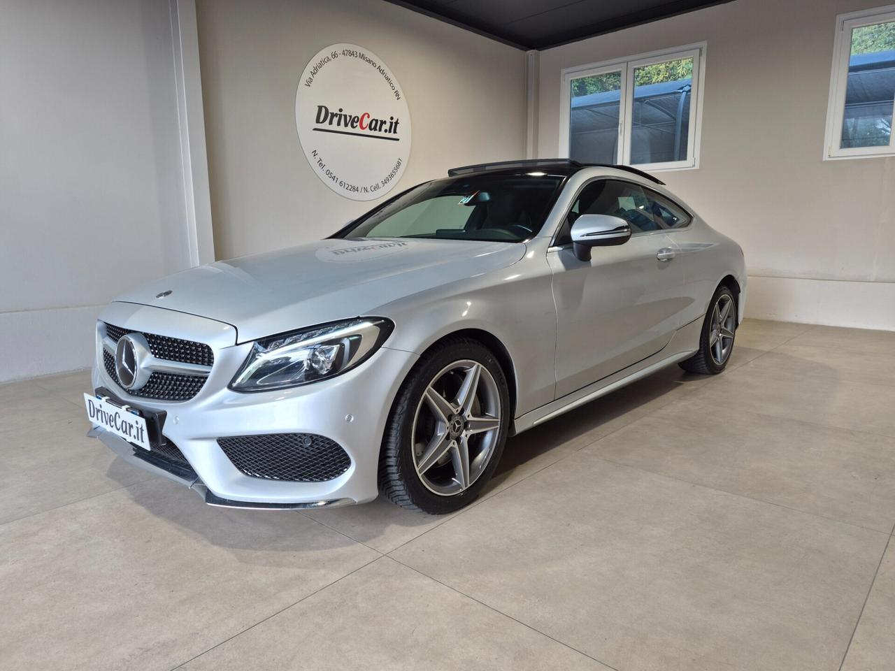 Mercedes-Benz C 250 D COUPE' AUTO PREMIUM AMG TETTO PANORAMICO APRIBILE LED NAVI RETROCAMERA *TUTTI I TAGLIANDI ESEGUITI IN MERCEDES*