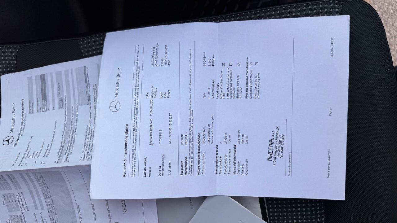 Mercedes-benz Vito 2.2 113 CDI TN Mixto Vetrato Long