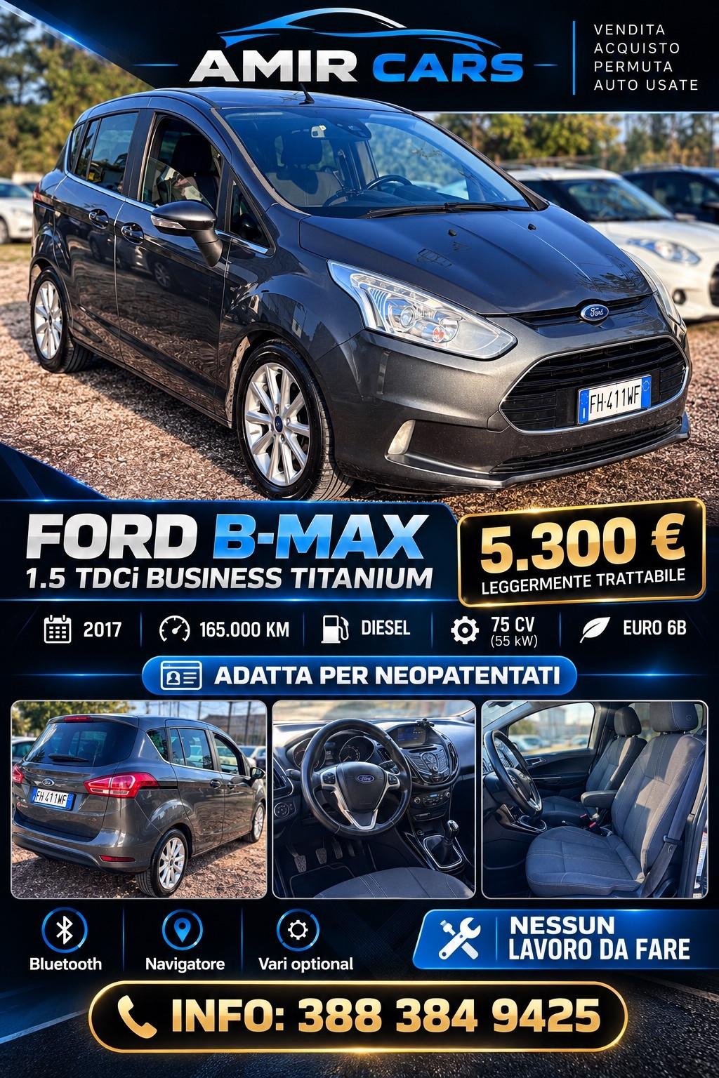 Ford B-Max 1.5 TDCi 75 CV Business Titanium