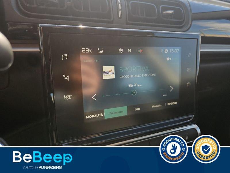 Citroën C3 1.2 PURETECH FEEL 68CV MY18