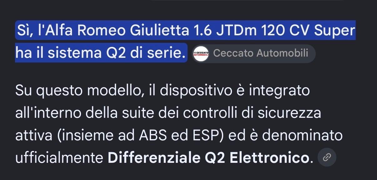 Alfa Romeo Giulietta 1.6 JTDm 120 CV Super Q2