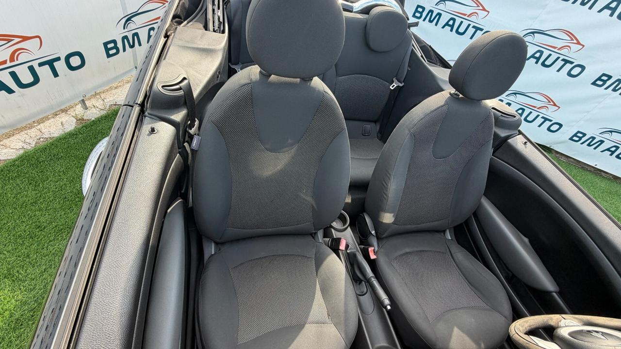 Mini Cooper Cabrio 1.6 BENZINA 120 CV KM CERTIFICATI GARANTITA